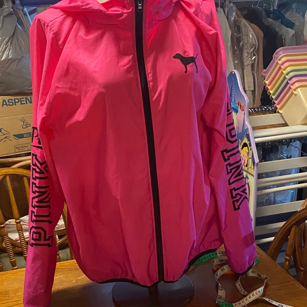 Victoria's Secret Bright Pink Windbreaker